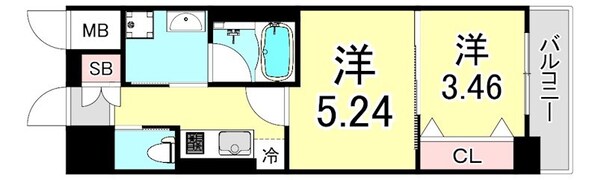 西宮北口プライマリーワンガーデンテラスの物件間取画像